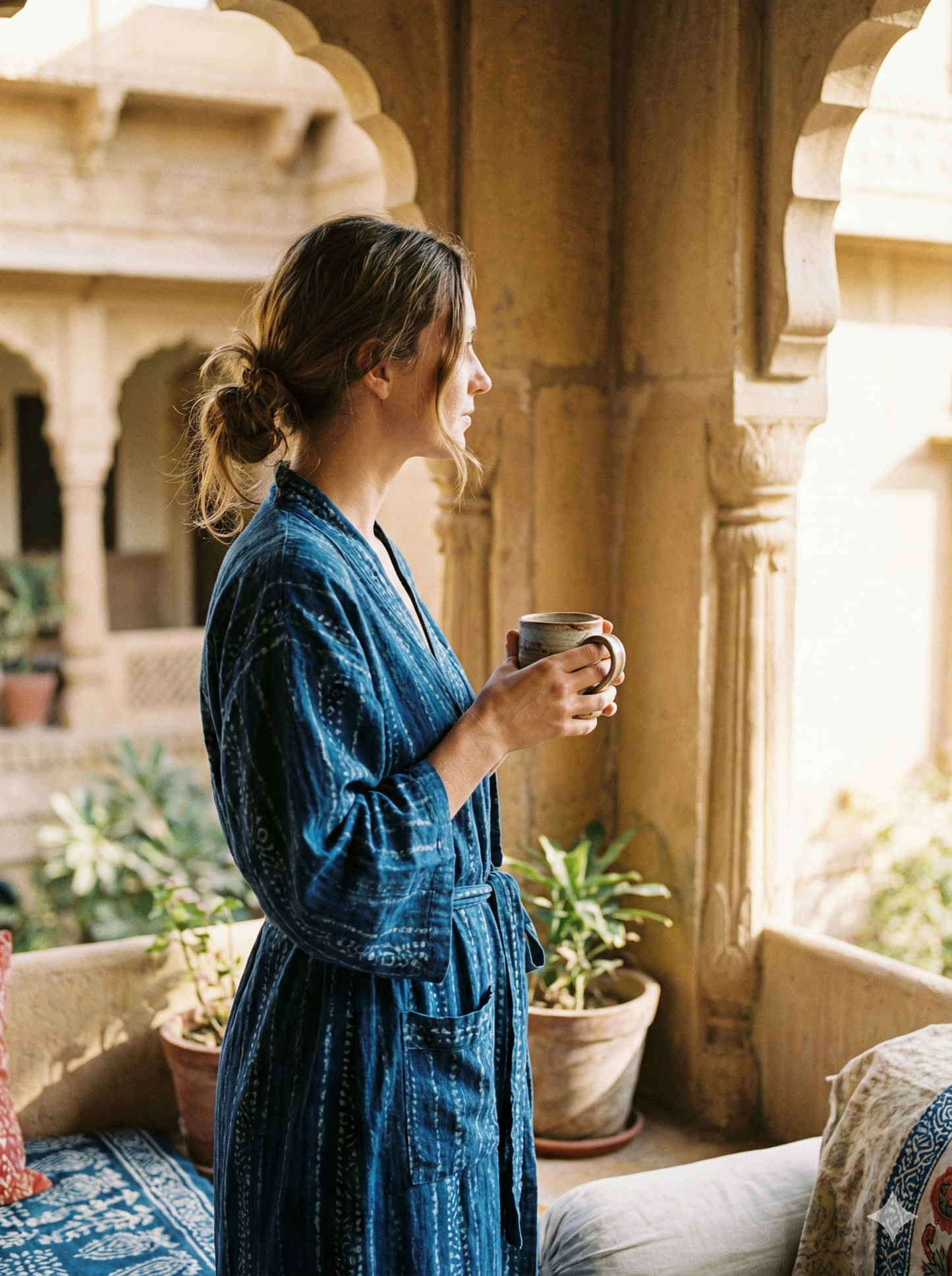 The Dabu Kimono - Earth & Clay