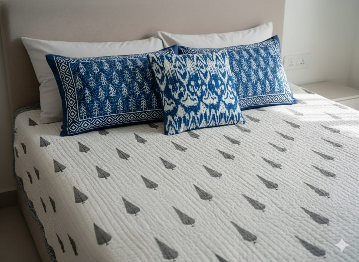 The Botanical Leaf Reversible Quilt