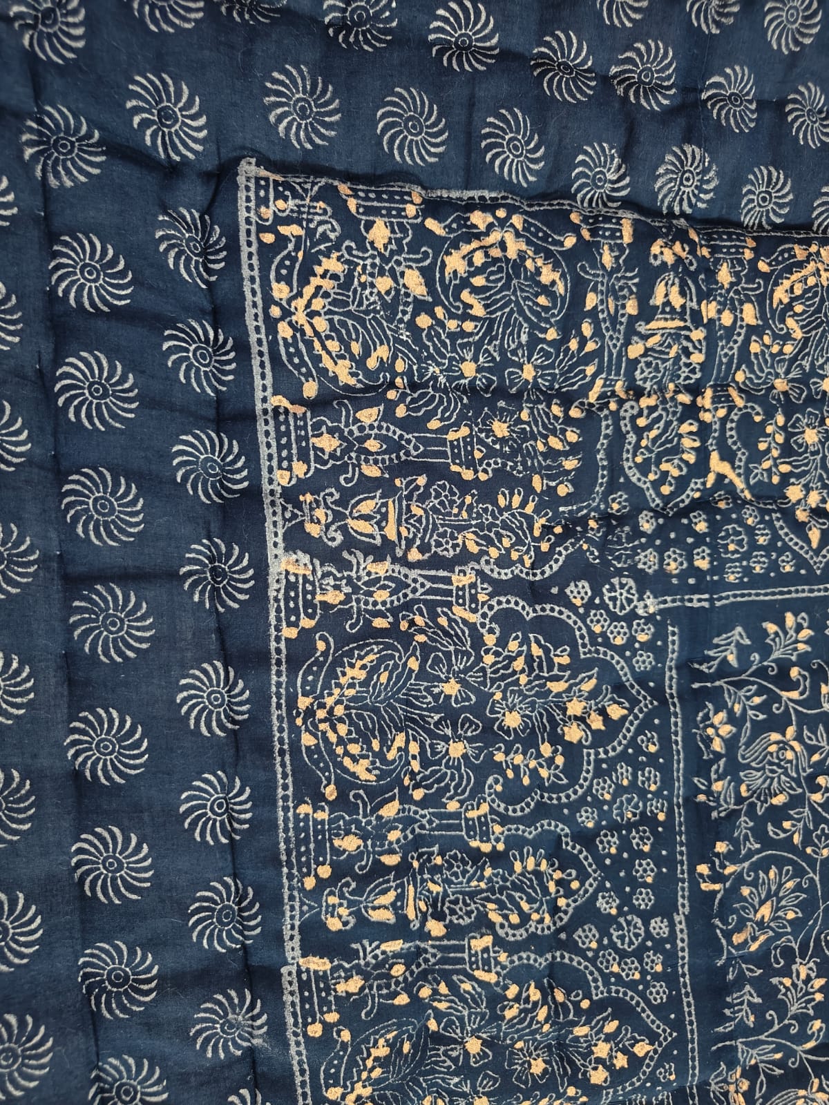 The Gilded Indigo Quilt
