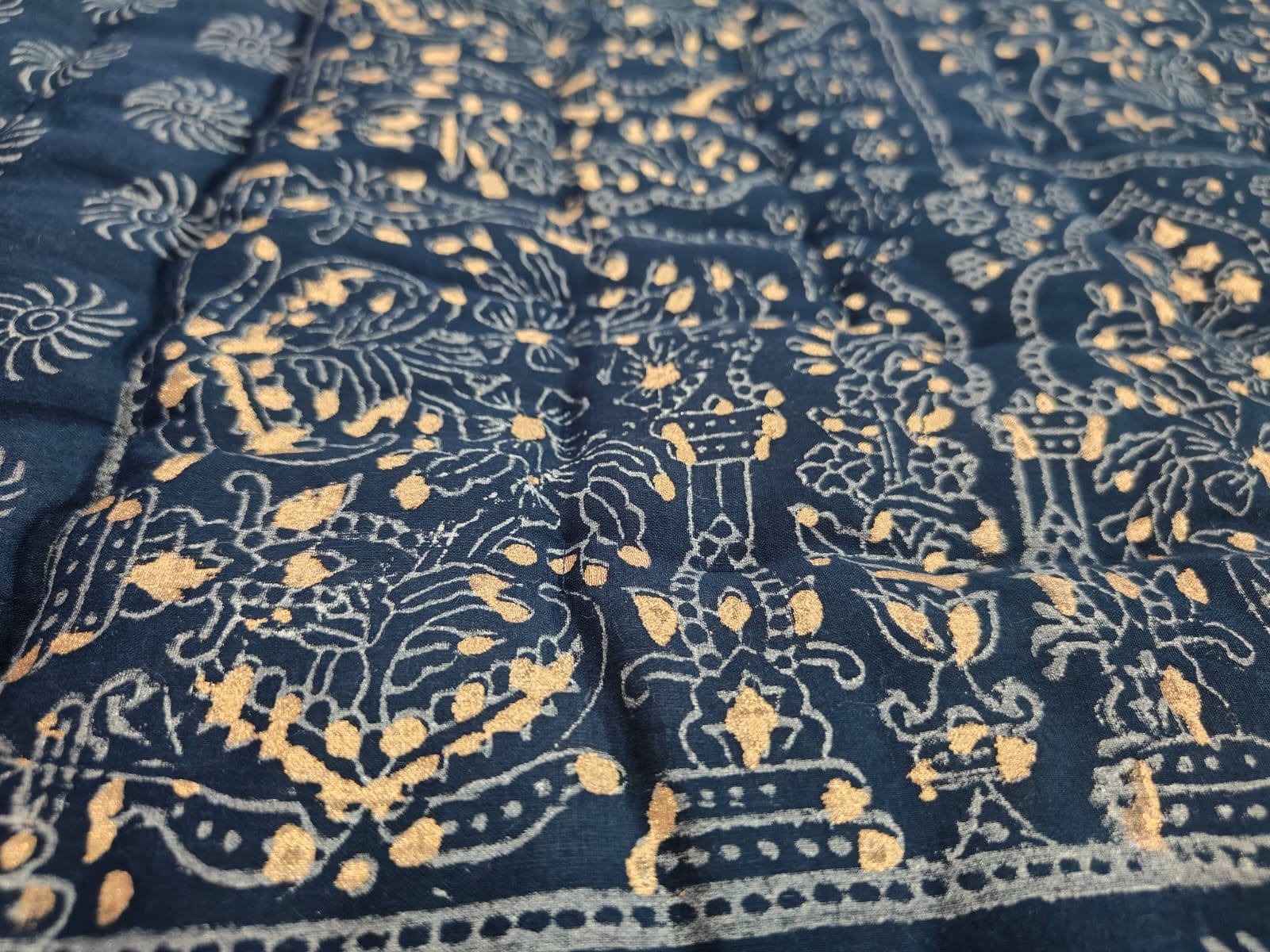 The Gilded Indigo Quilt