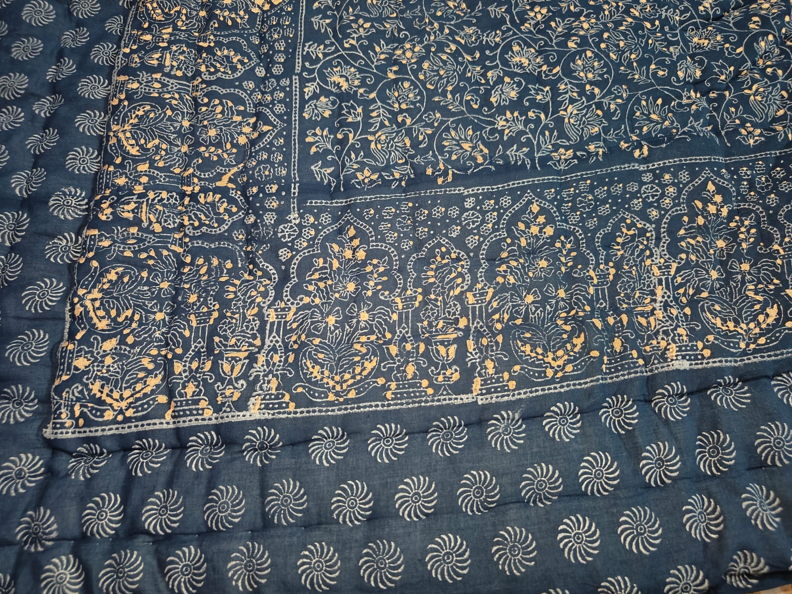 The Gilded Indigo Quilt